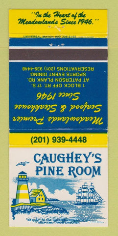 Matchbook Cover - Caughey's Pine Room East Rutherford NJ 30 Strike