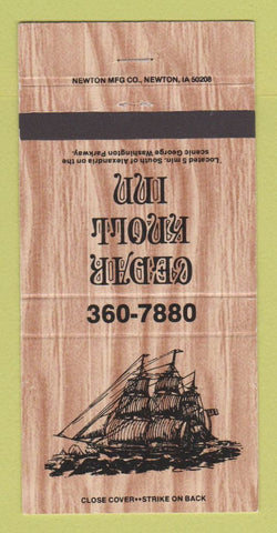 Matchbook Cover - Cedar Knoll Inn Alexandria VA 30 Strike