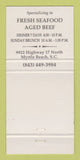 Matchbook Cover - Chestnut Hill Restaurant Myrtle Beach SC 30 Strike