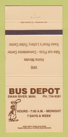 Matchbook Cover - Bus Depot Swan River MB 30 Strike