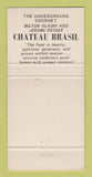 Matchbook Cover - Chateau Brasil New York City Brazilian 30 Strike