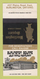 Matchbook Cover - Burlington Square Restaurant Burlington ON 30 Strike