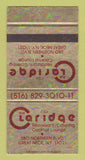Matchbook Cover - The Claridge Restaurant Great Neck NY SAMPLE 30 Strike