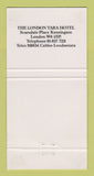 Matchbook Cover - The Brasserie London Tara Hotel London UK England 30 Strike