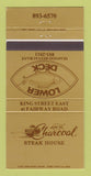 Matchbook Cover - Charcoal Steak House Kitchener ON 30 Strike