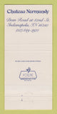 Matchbook Cover - Chateau Normandy Indianapolis IN 30 Strike