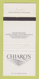 Matchbook Cover Chiaro's Restaurant King Edward Hotel Toronto ON WEAR 30 Strike