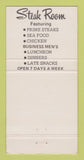 Matchbook Cover - Beef n Brandy Restaurant Chicago IL 30 Strike