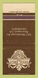 Matchbook Cover - Chez Vous Restaurant Shreveport LA WEAR 30 Strike