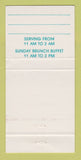 Matchbook Cover - Cork at the Crossing Indianapolis IN WEAR 30 Strike