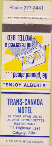 Matchbook Cover - Trans Canada Motel Calgary AB