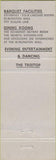 Matchbook Cover - Estaminet Restaurant Burlington ON