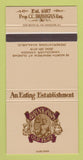 Matchbook Cover - Branigan's Old Place Vancouver BC 30 Strike