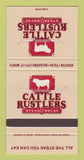 Matchbook Cover - Cattle Rustlers Steak House Houston TX Tulsa WEAR 30 Strike