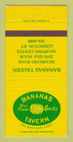 Matchbook Cover - Bananas Tavern Lexington KY 30 Strike
