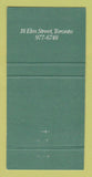 Matchbook Cover - The Brass Flamingo Toronto ON 30 Strike