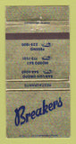 Matchbook Cover - Breakers Restaurant Fresno Morro Bay CA 30 Strike