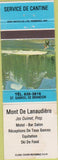 Matchbook Cover - Mont De Lanaudiere Ski De Fond Canada