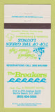 Matchbook Cover - The Breakers Resort Hotel Myrtle Beach SC 30 Strike