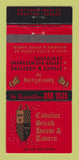 Matchbook Cover - Cavalier Steak House Tavern Hamilton ON 30 Strike