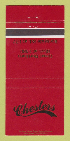 Matchbook Cover - Chesters Restaurant 30 Strike