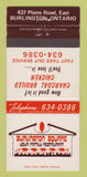 Matchbook Cover - Burlington Square Restaurant ON 30 Strike
