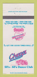 Matchbook Cover - Chevy's 1950's 60's Dance Club Miami Beach FL 30 Strike