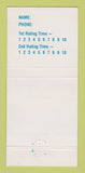 Matchbook Cover - Chevy's 1950's 60's Dance Club Miami Beach FL 30 Strike