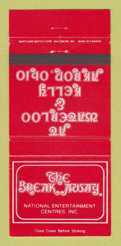 Matchbook Cover - The Break Away Akron OH 30 Strike