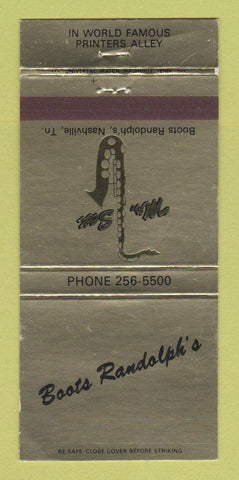 Matchbook Cover - Boots Randolph's Nashville TN WEAR 30 Strike