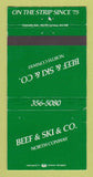 Matchbook Cover - Beef & Ski Company North Conway NH WEAR 30 Strike