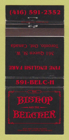 Matchbook Cover - Bishop and the Belcher Toronto ON WEAR 30 Strike