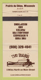 Matchbook Cover - The Barn Restaurant Prairie Du Chien WI 30 Strike