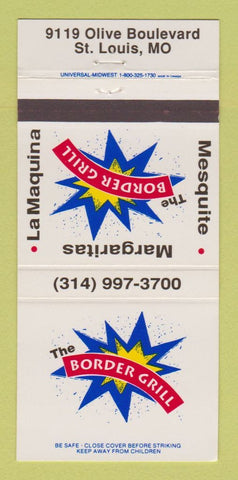 Matchbook Cover - The Border Grill St Louis MO 30 Strike