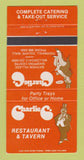 Matchbook Cover - Charlie C's Restaurant Willowdale ON  30 Strike