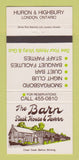 Matchbook Cover - The Barn Steak House Tavern London ON 30 Strike