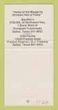 Matchbook Cover - Bandito's Restaurant Cantina Dallas TX 30 Strike
