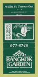 Matchbook Cover - Bangkok Gardens Brass Flamingo Toronto ON WEAR 30 Strike