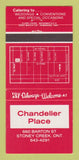 Matchbook Cover - Chandelier Place Stoney Creek ON 30 Strike