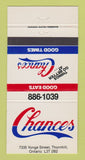 Matchbook Cover - Chances Restaurant Thornhill ON 30 Strike