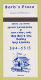 Matchbook Cover - Barb's Place Victoria BC 30 Strike