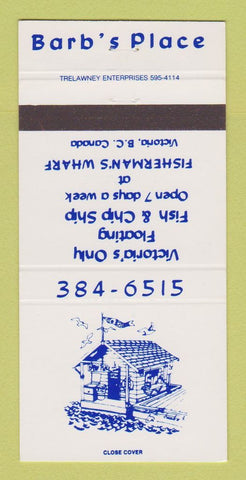 Matchbook Cover - Barb's Place Victoria BC 30 Strike