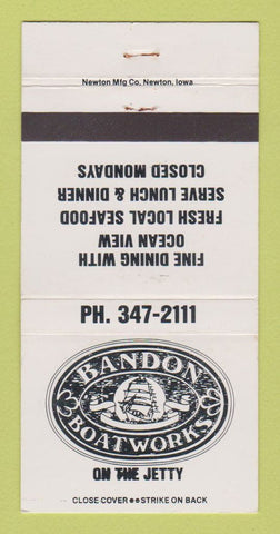Matchbook Cover - Bandon Boat Works  30 Strike