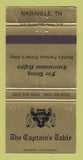 Matchbook Cover - The Captain's Table Nashville TN 30 Strike