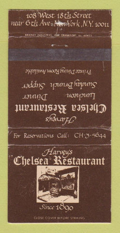 Matchbook Cover - Chelsea Restaurant New York City WORN 30 Strike