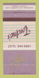 Matchbook Cover - Cafe Internationale Torchie's Indianapolis IN 30 Strike