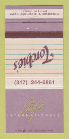 Matchbook Cover - Cafe Internationale Torchie's Indianapolis IN 30 Strike