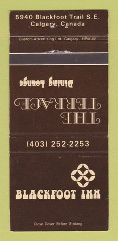 Matchbook Cover - Blackfoot Inn Terrace Restaurant Calgary AB 30 Strike