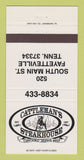 Matchbook Cover - Cattleman's Steak House Fayetteville TN 30 Strike