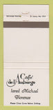 Matchbook Cover - Cafe de L'Auberge 30 Strike